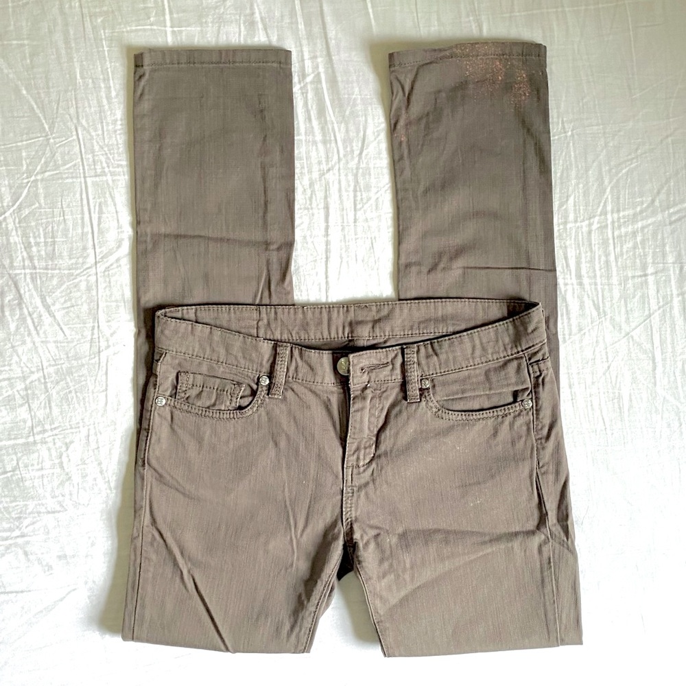 BCBG Straight Leg Olive Pants, 28